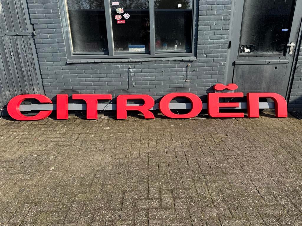 CITROEN oude reclame lichtbak, Ophalen, Gebruikt, Lichtbak of (neon) lamp
