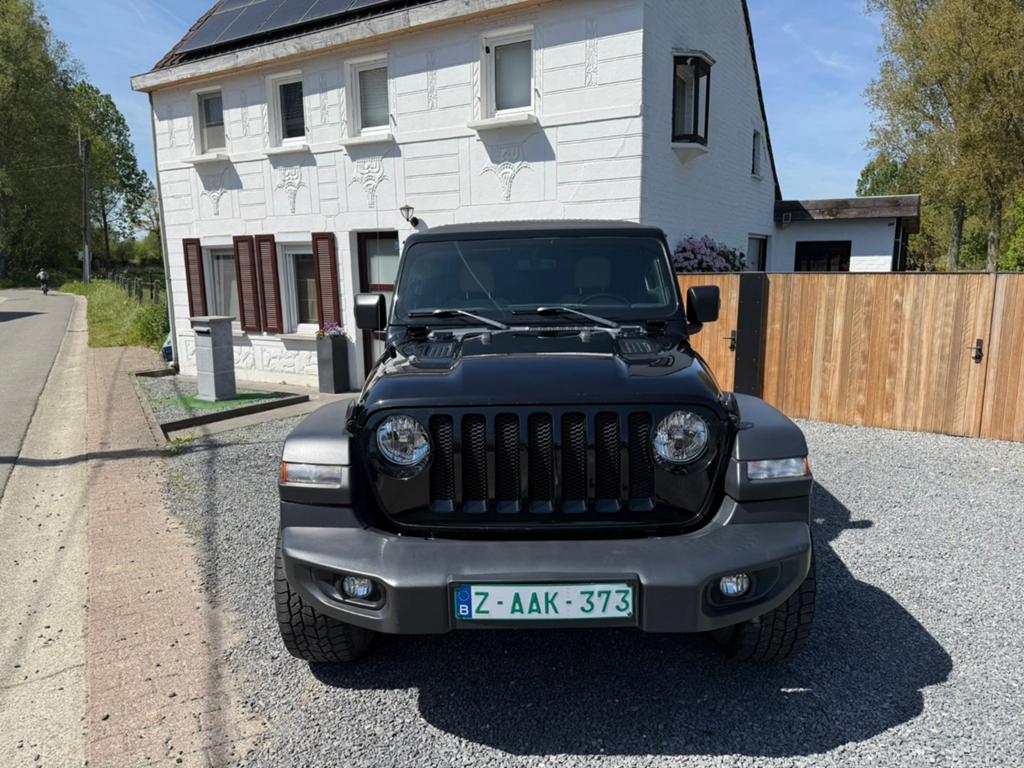 Jeep wrangler UNLIMITED sport 4x4 LV BTW reeds GVV, Auto's, Automaat, Stof, 4 cilinders, Zwart