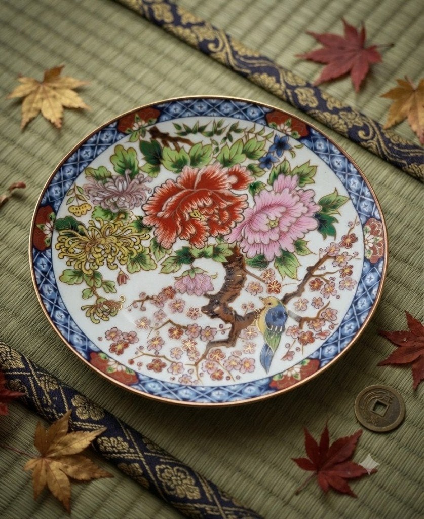 Assiette japonaise en porcelaine Imari par Toyo Eiwa Kinsei, Envoi