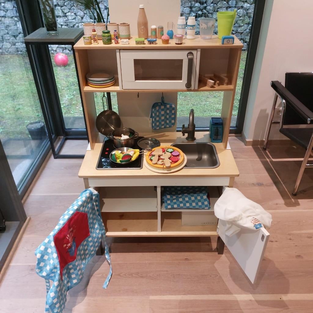 Mini cuisine et accessoires, Enlèvement, Utilisé, Bois, Jouer à la cuisine