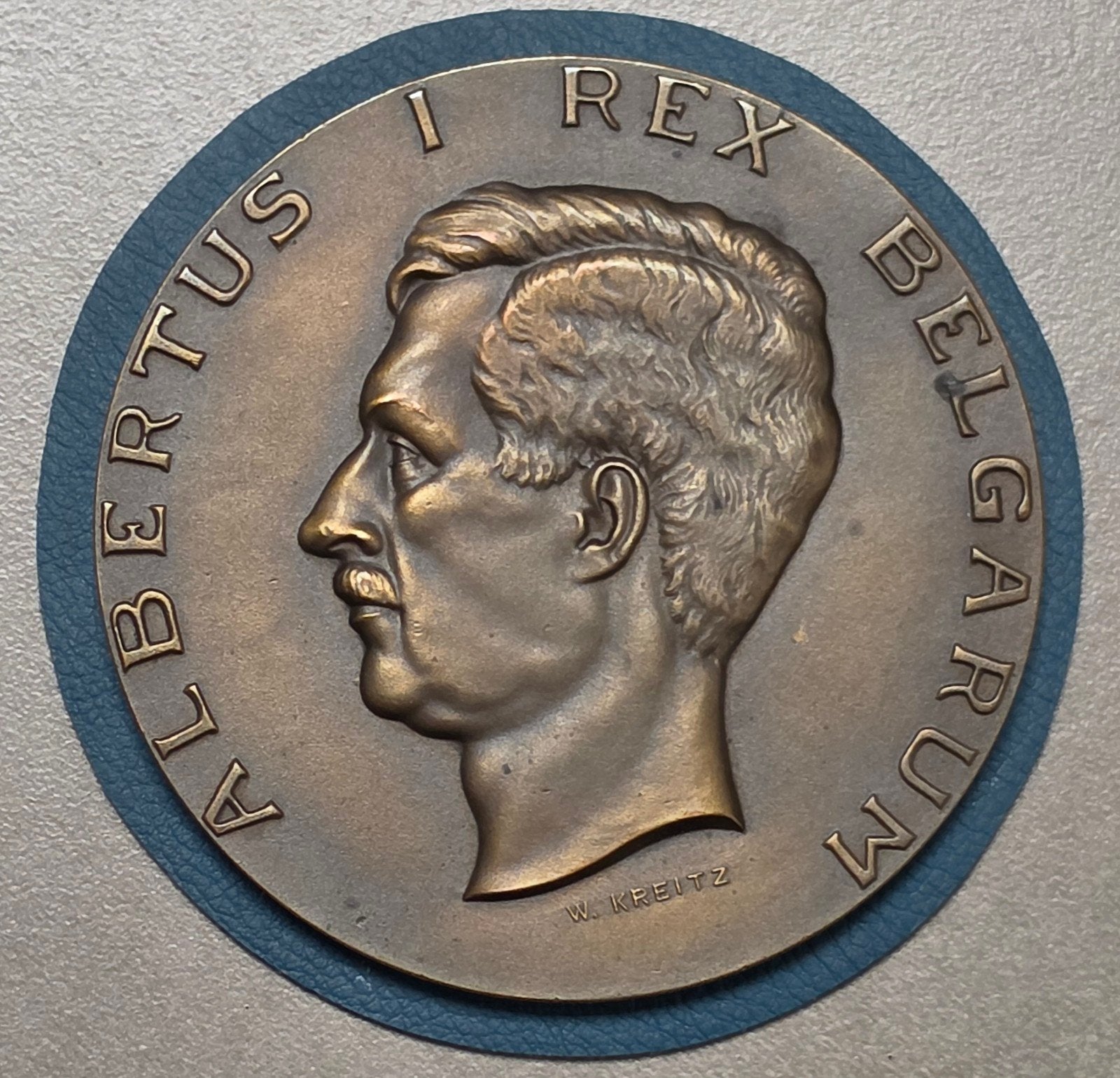 Médaille de l'Institut colonial King Albert Ier (9 cm ! ), Enlèvement ou Envoi, Bronze