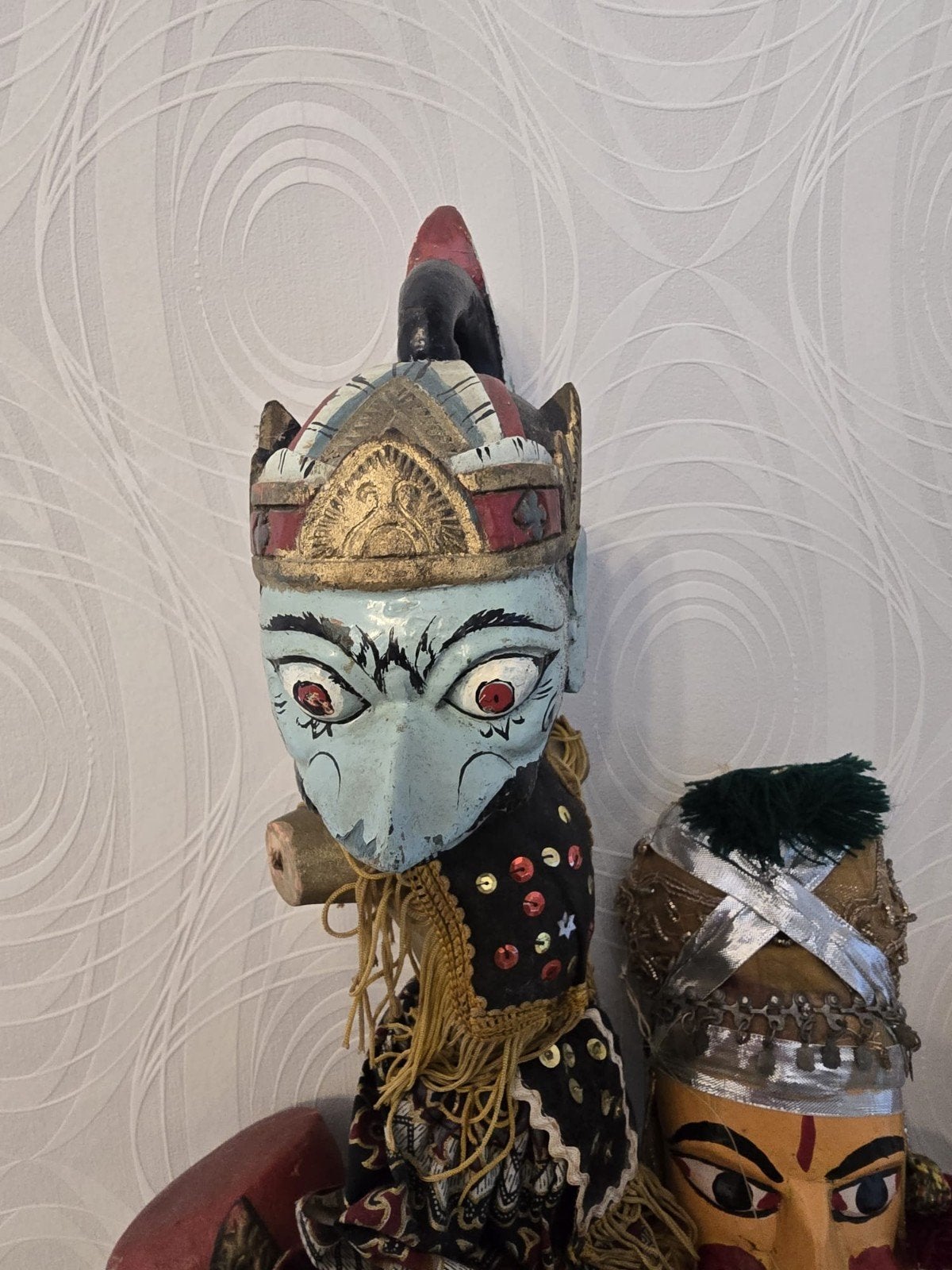 marionnette  indonesienne, Antiquités & Art, Enlèvement ou Envoi