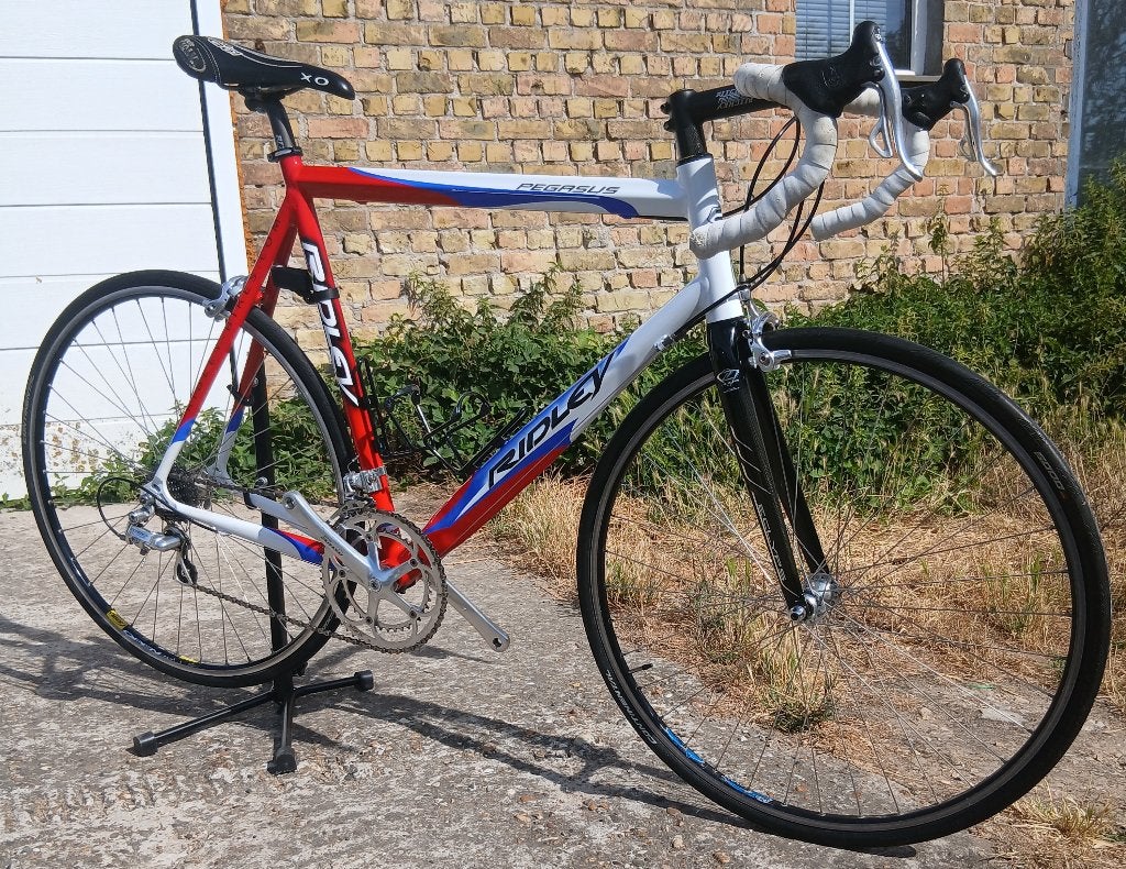 Ridley racefiets.Maat 59.Nieuwstaat.10 speed., Fietsen en Brommers, Fietsen | Racefietsen, Ophalen, Aluminium, Zo goed als nieuw