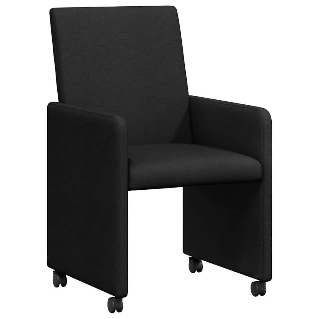 2 zeteltjes op wieltjes (zwart), Huis en Inrichting, Ophalen, Kunststof, Vierkant, Zo goed als nieuw