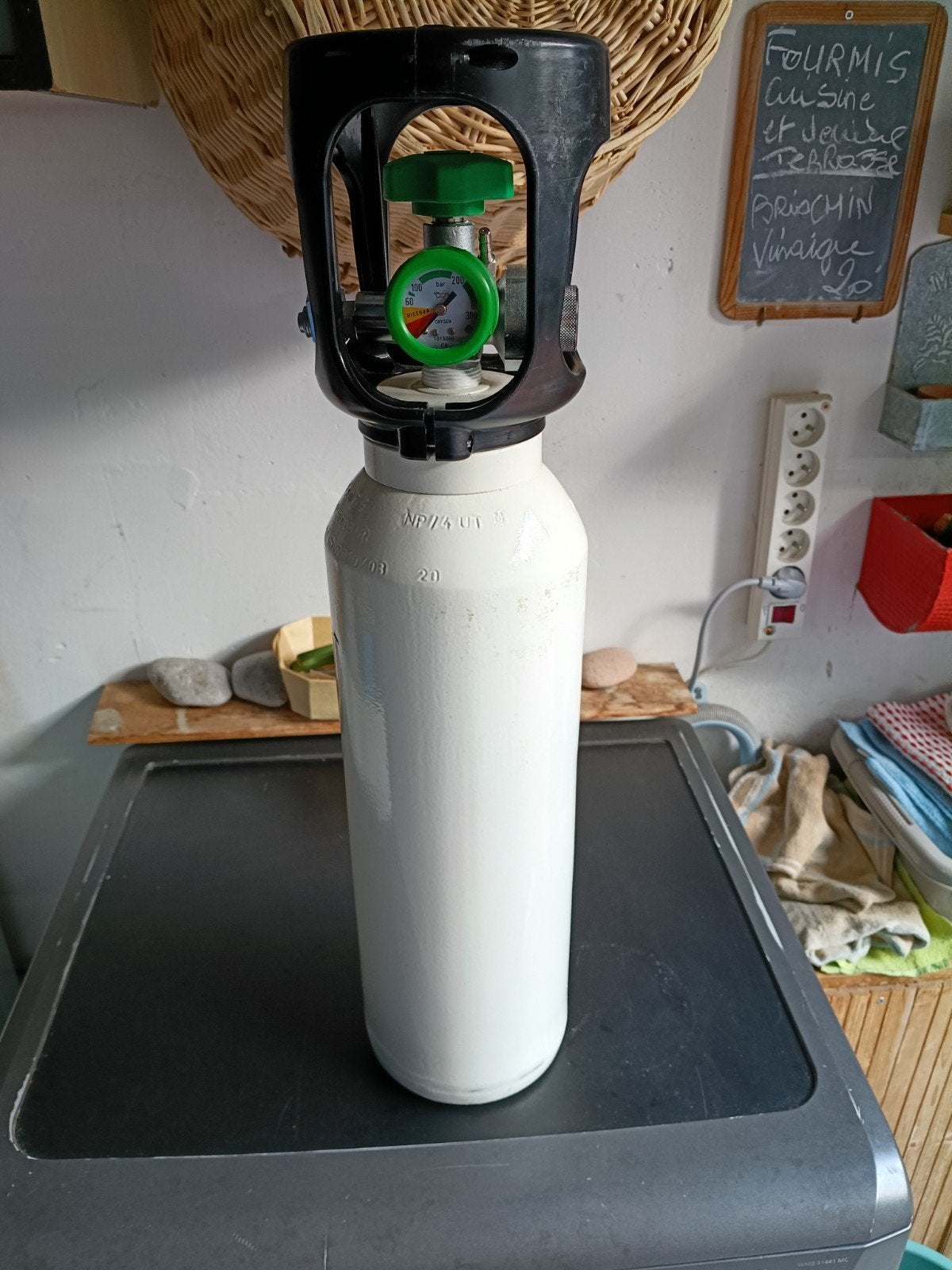 Bouteille sécu oxygène plongée  5 litres a requalifier, Enlèvement ou Envoi