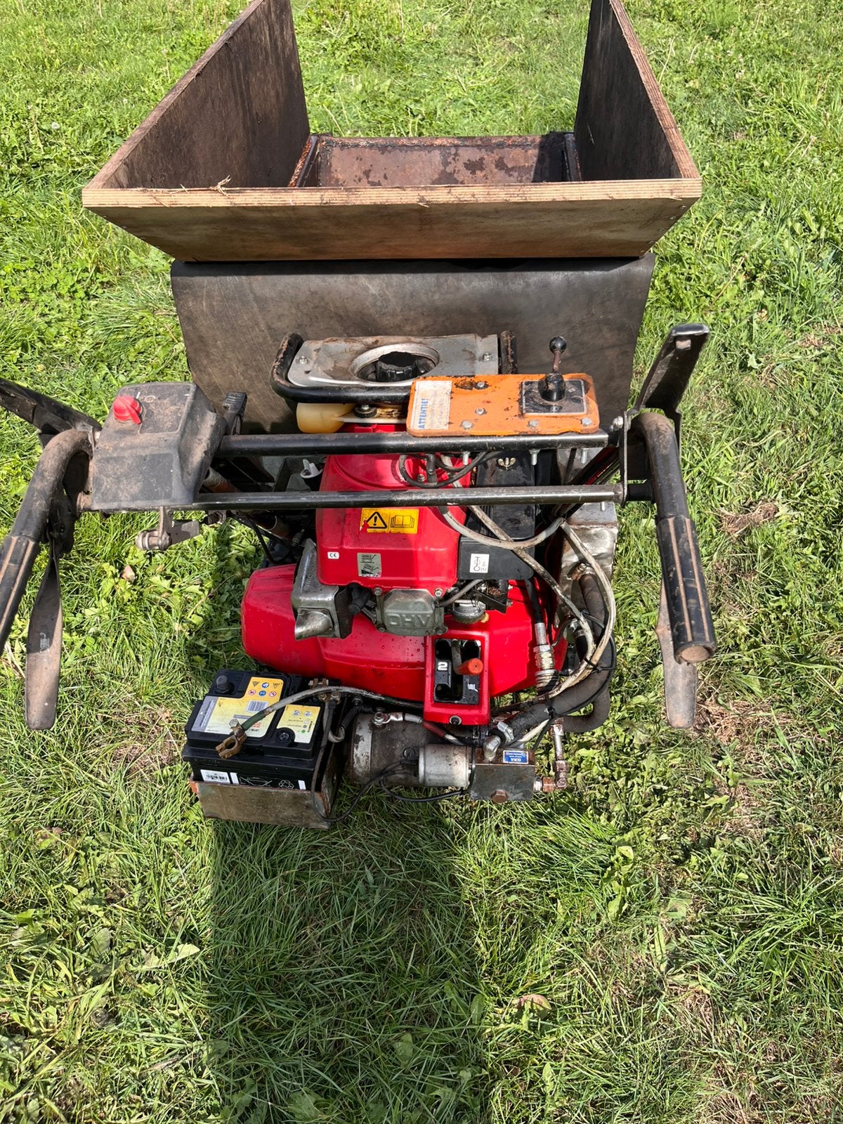 Rupskruiwagen Honda motor, Ophalen, Gebruikt