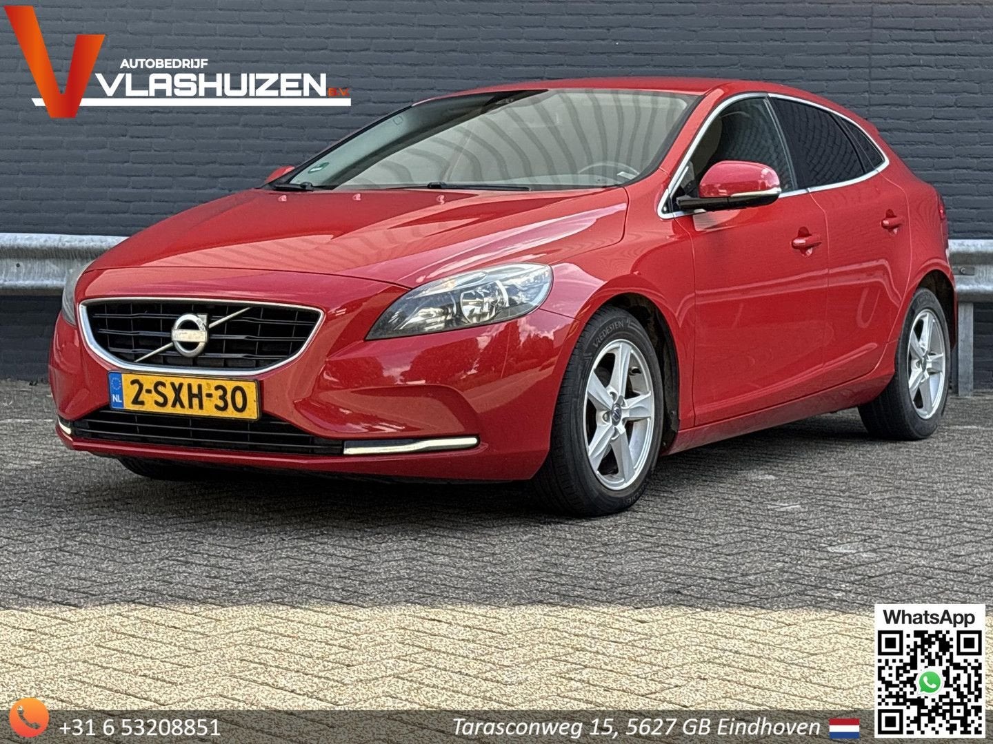 Volvo V40 1.6 D2 Momentum | climatisation | Cruise | Navi |, Autos, Rouge, Entreprise, Boîte manuelle, Electronic Stability Program (ESP)