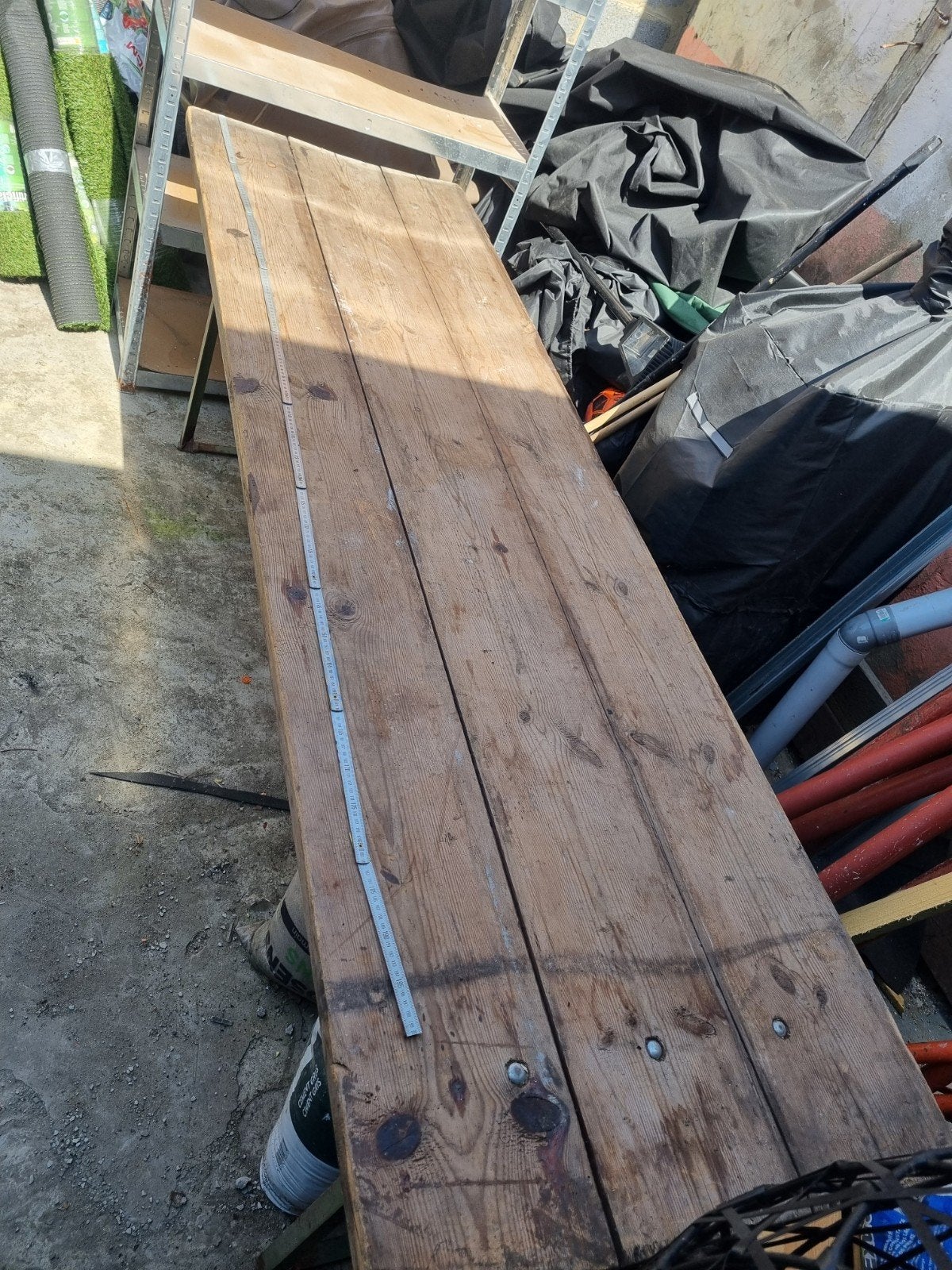 opklapbare tafel, Ophalen, Gebruikt, Rechthoekig, Hout