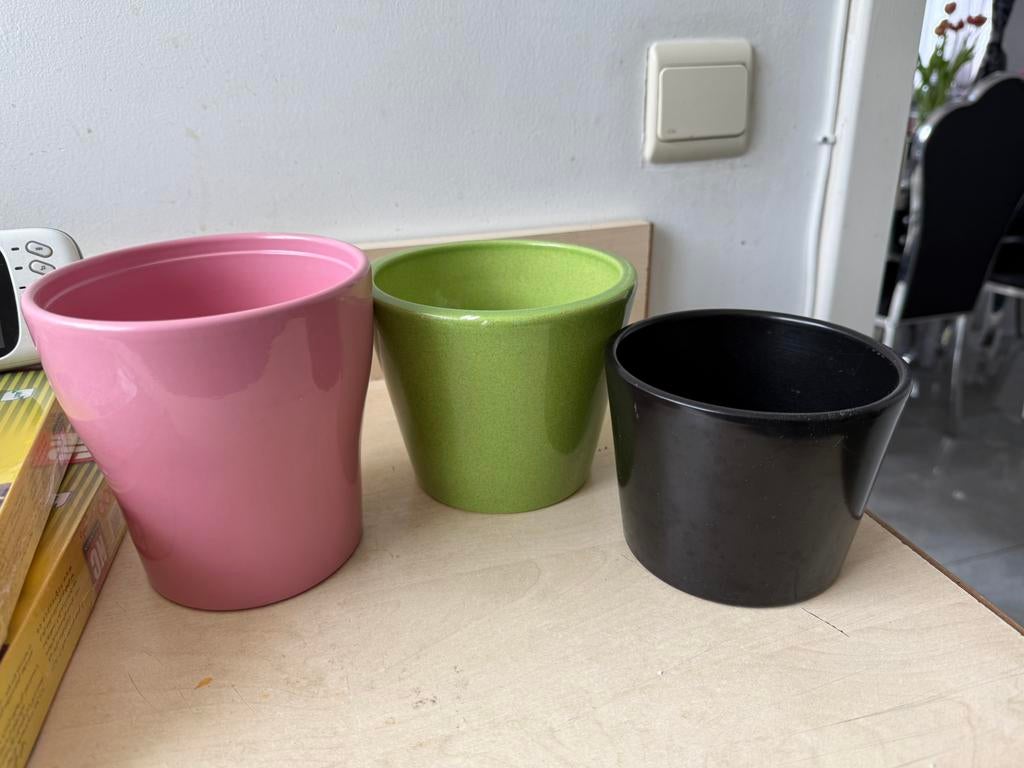 Keramische bloempotten, Ophalen, Zo goed als nieuw