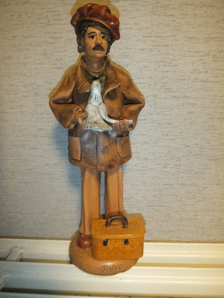 sculpteur, colombophile, Enlèvement ou Envoi, Sculpture, Matériau naturel, Fait main