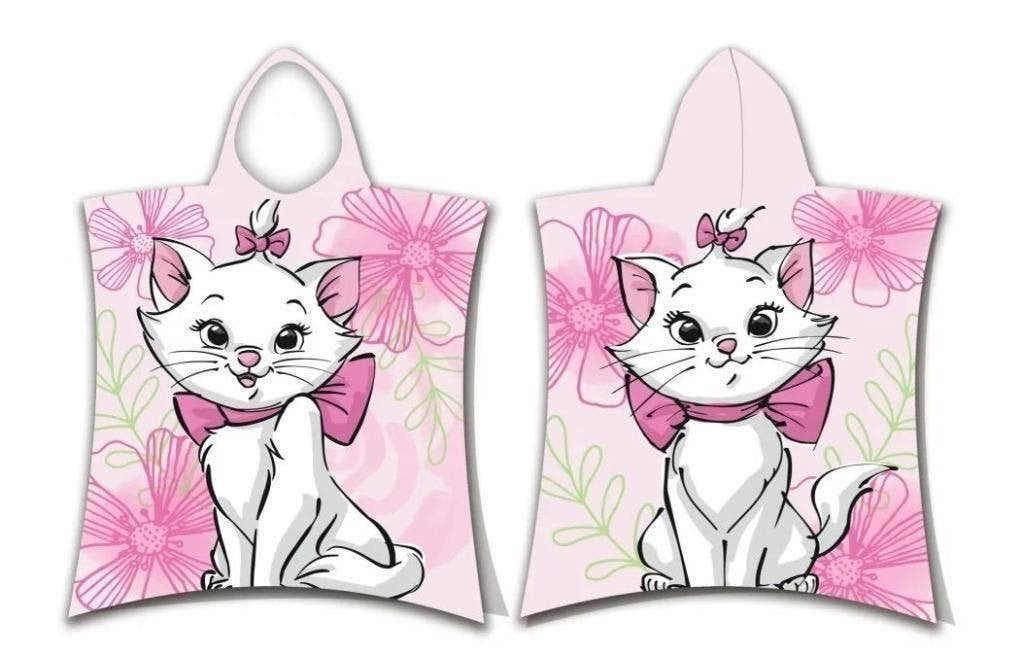 Marie Cat Badponcho - Disney Badcape Aristocats - Katoen, Disney, Meisje, One size, Nieuw