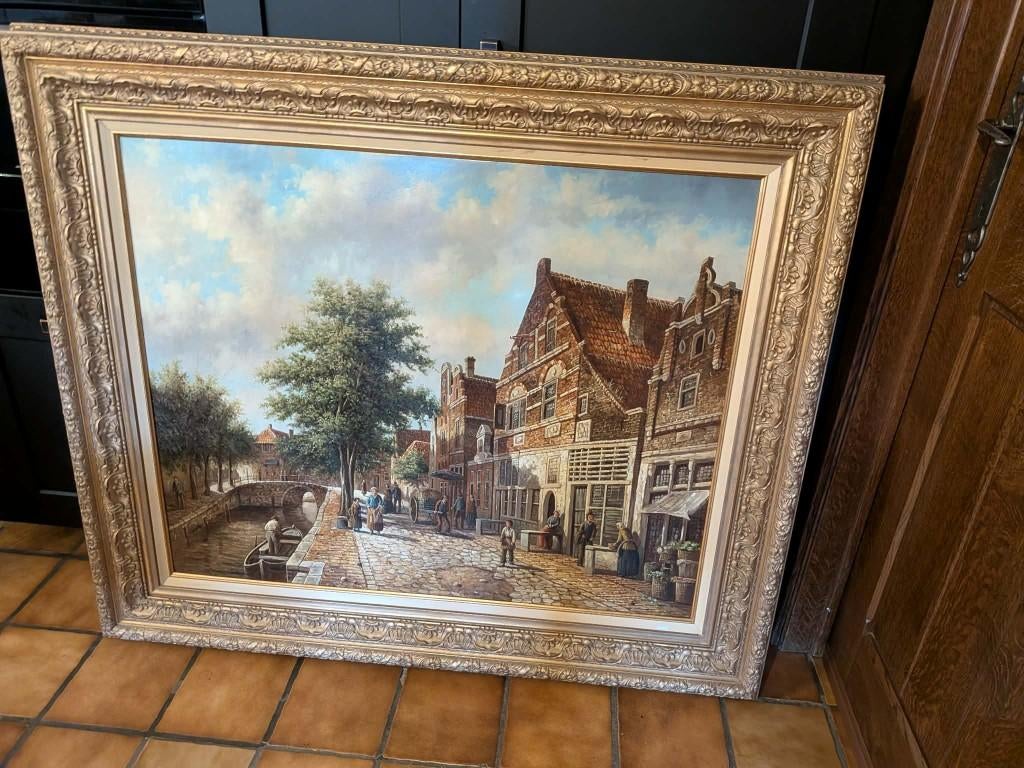 Jan Beekhout Olieverfschilderij - Holland Staatzichte, Ophalen