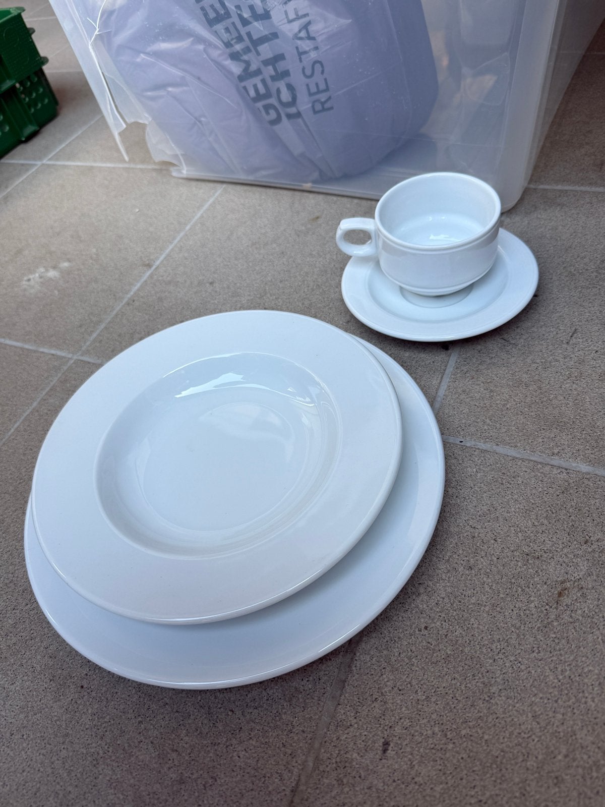Set de service sans ligne dorée, Pierre, Enlèvement, Utilisé, Classique