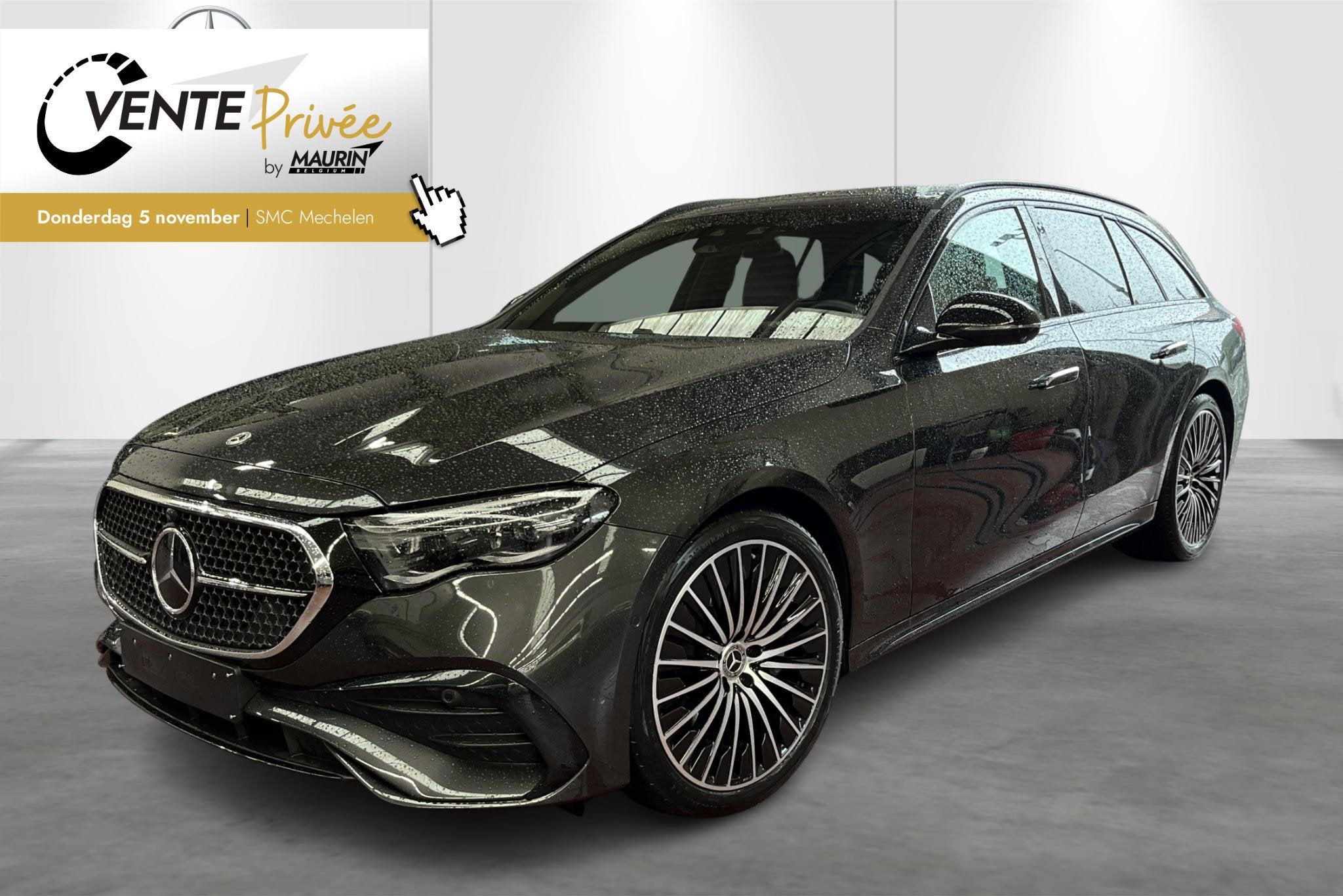 Mercedes-Benz E-Klasse Break E 200 AMG Line (automatique), Argent ou Gris, Entreprise, 1905 kg, 5 portes