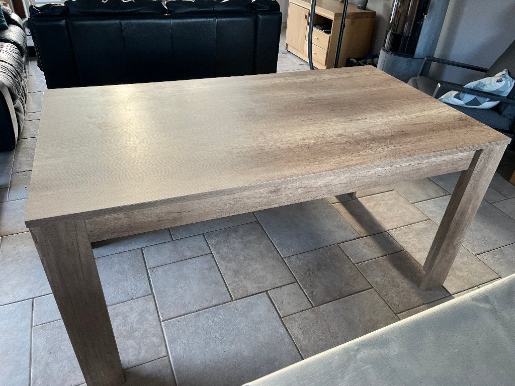 Table de salle à manger - Table de cuisine, Maison & Meubles, Quatre personnes, 150 à 200 cm, Hout-look, Enlèvement