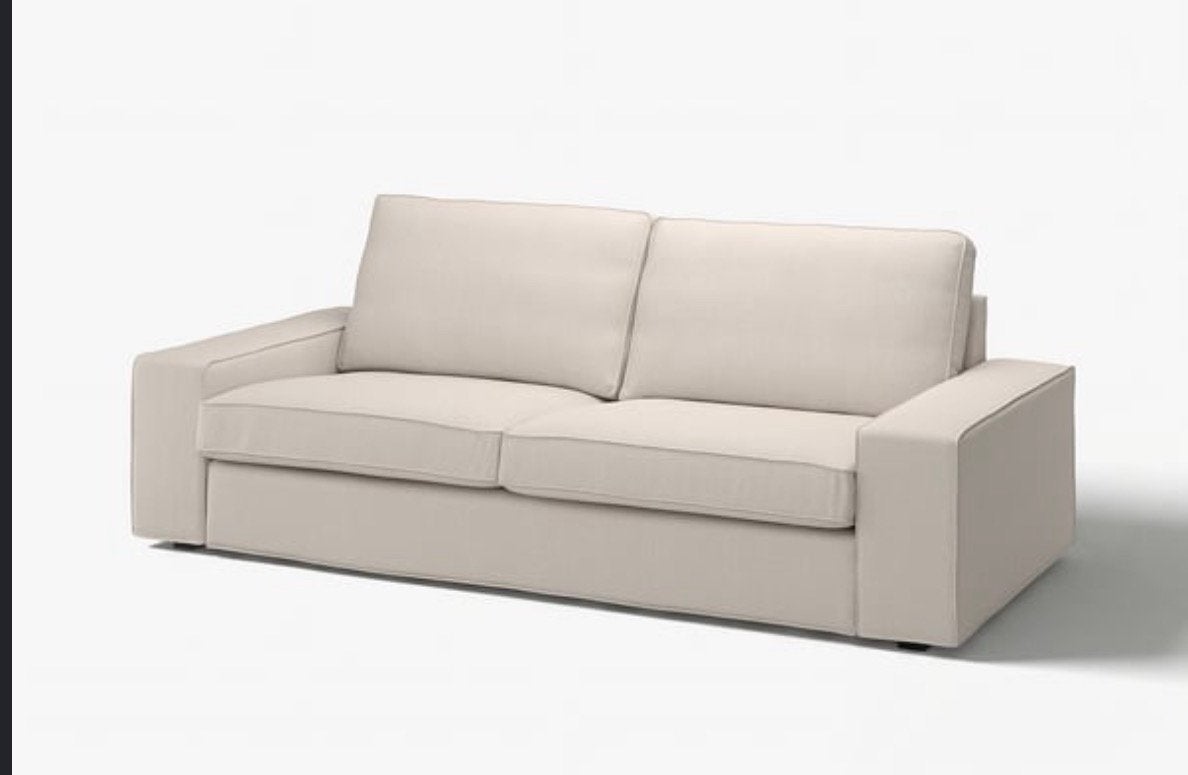 2 canapes ikea kivik bon etat general, Enlèvement, Comme neuf, Beige