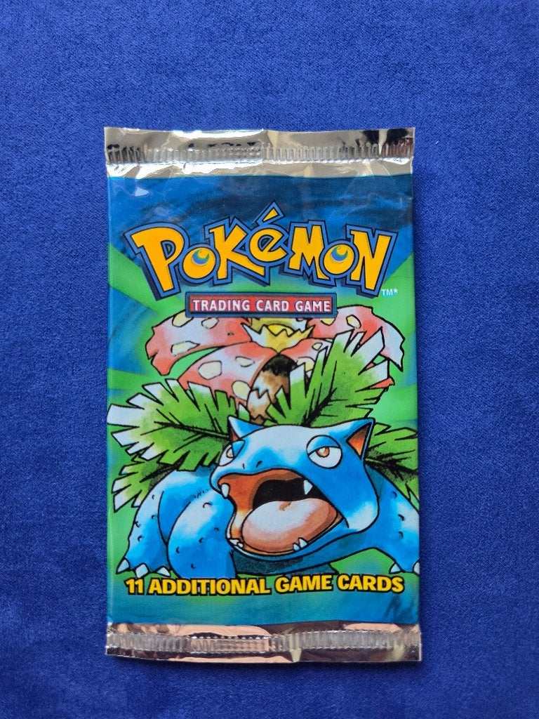 Pokémon Base Set Booster Pack: Venusaur – LEEG pakje, Ophalen of Verzenden, Gebruikt, Booster