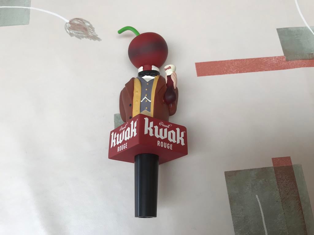 Poignée de robinet à bière Kwak rouge, Enlèvement ou Envoi, Comme neuf, Autres types