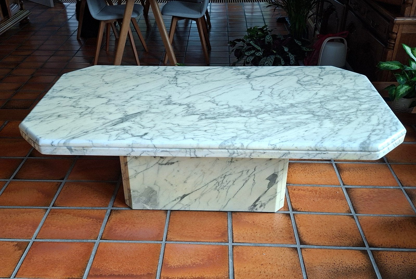 Vintage marmeren salontafel, Huis en Inrichting, Ophalen