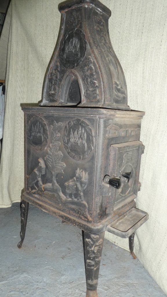 Poêle à bois en fonte Dovre, Enlèvement, Utilisé, Bois, Autoportant