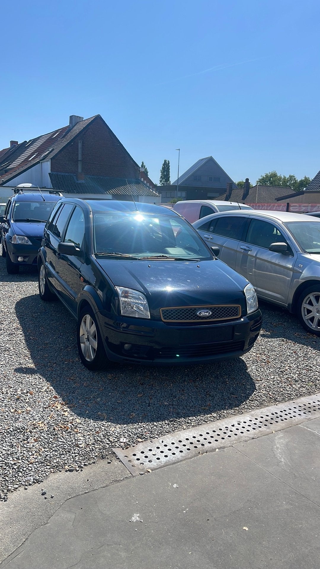 Ford fusion 1.4 diesel automaat airco 2 de eigenaar, Auto's, Automaat, 50 kW, Zwart, Leder