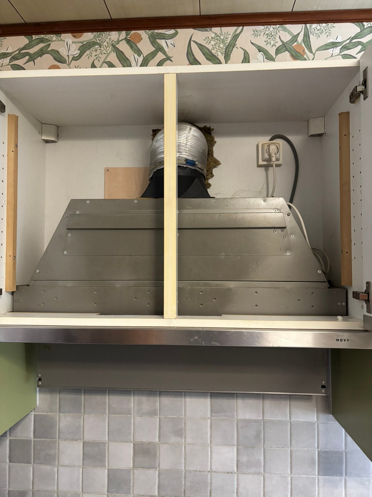 Dampkap Novy 90 cm inbouw, Elektronische apparatuur, Ophalen, Gebruikt, Inbouw