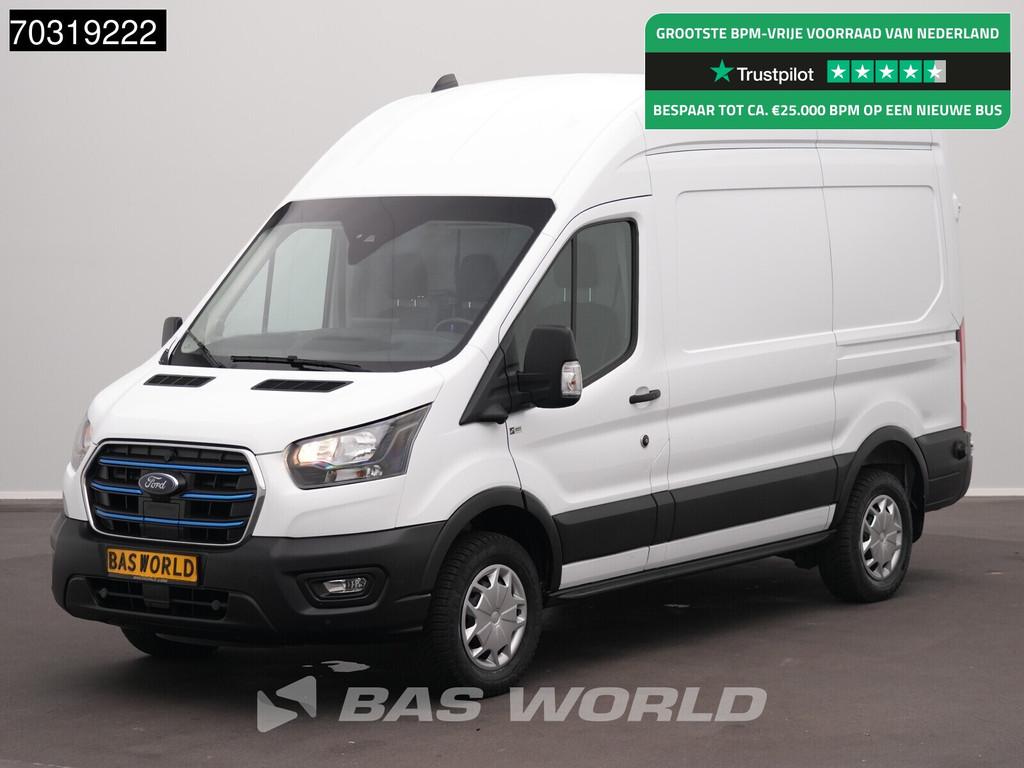 Ford e-Transit 184pk Elektrisch 68kWh 317km WLTP L2H3 Hoog D, Auto's, Automaat, Stof, Gebruikt, 135 kW