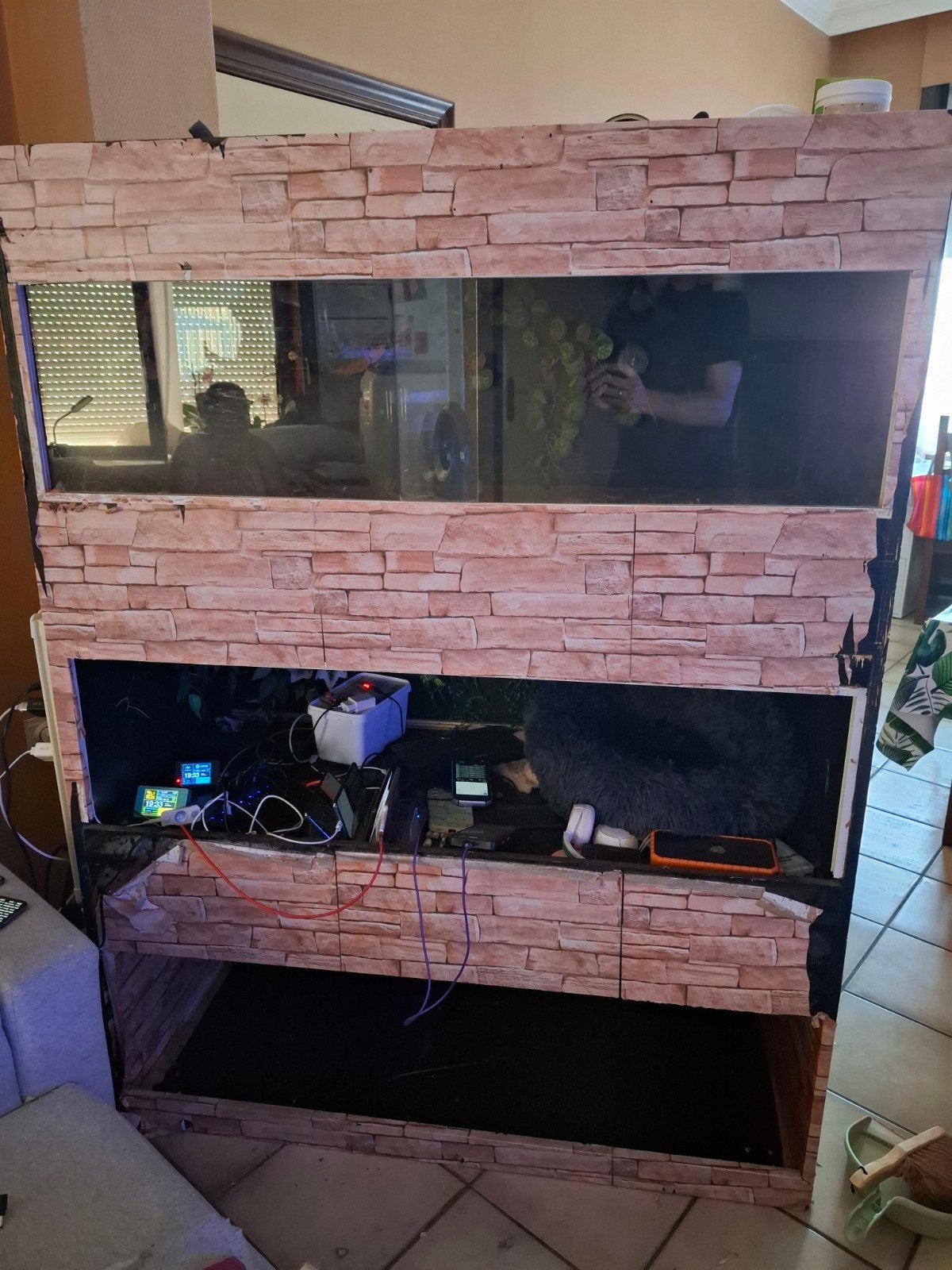 Terrarium kast, Dieren en Toebehoren, Reptielen en Amfibieën | Toebehoren, Ophalen, Gebruikt, Terrarium of Paludarium
