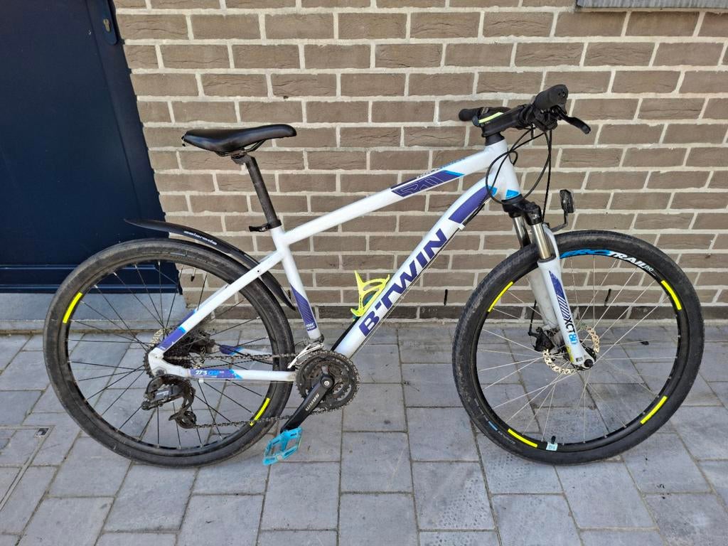 Vtt rock rider 520 blanc et bleu taille L, Fietsen en Brommers, Fietsen | Mountainbikes en ATB, Ophalen