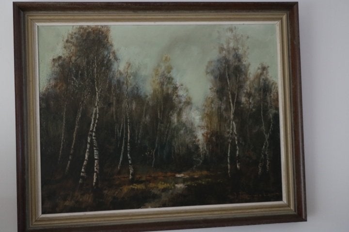 Schilderij, Peinture à l'huile, Nature morte, Enlèvement, Encadré