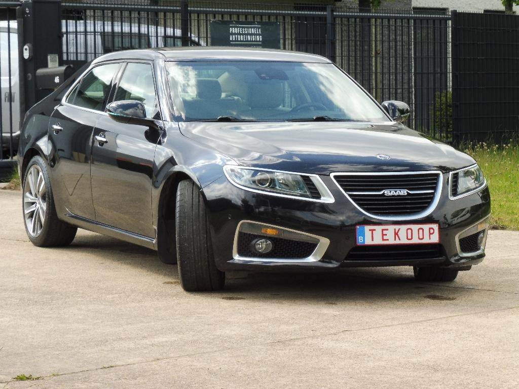 Saab 9-5 NG, 2.0T Hirsch 260pk, 2010, Aero, Automaat, ..., Beige, 4 cilinders, Zwart, Leder