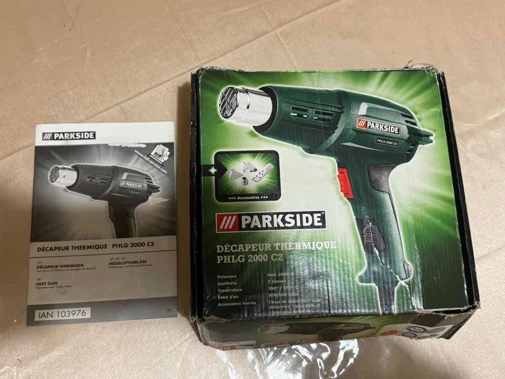 Décapeur thermique PARKSIDE PHLG 2000 C2 – 2000W, Enlèvement ou Envoi, Comme neuf