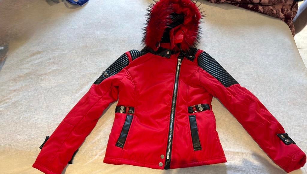 Winterjas voor dames, maat L, Enlèvement, Comme neuf, Taille 42/44 (L), Rouge