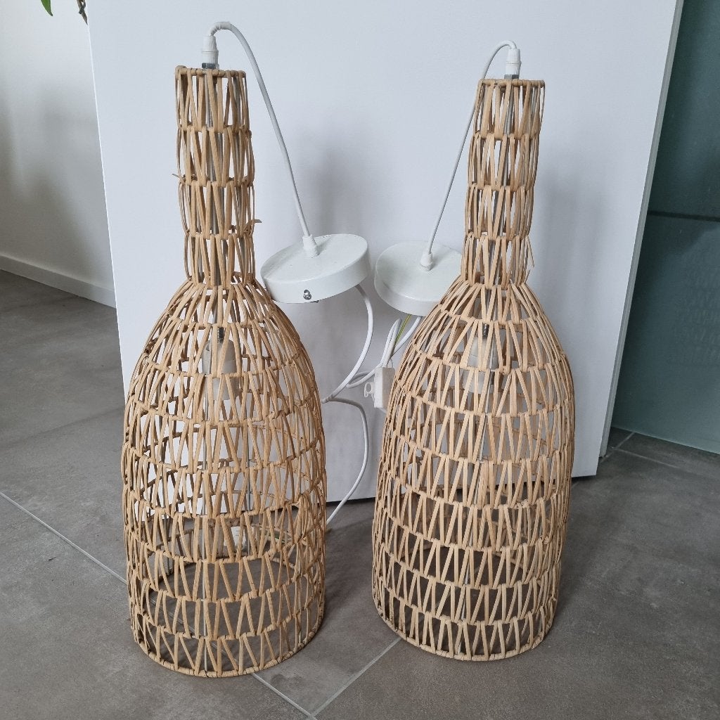 Abajour, Maison & Meubles, Lampes | Abat-jour, Suspension, Beige, Comme neuf, Enlèvement