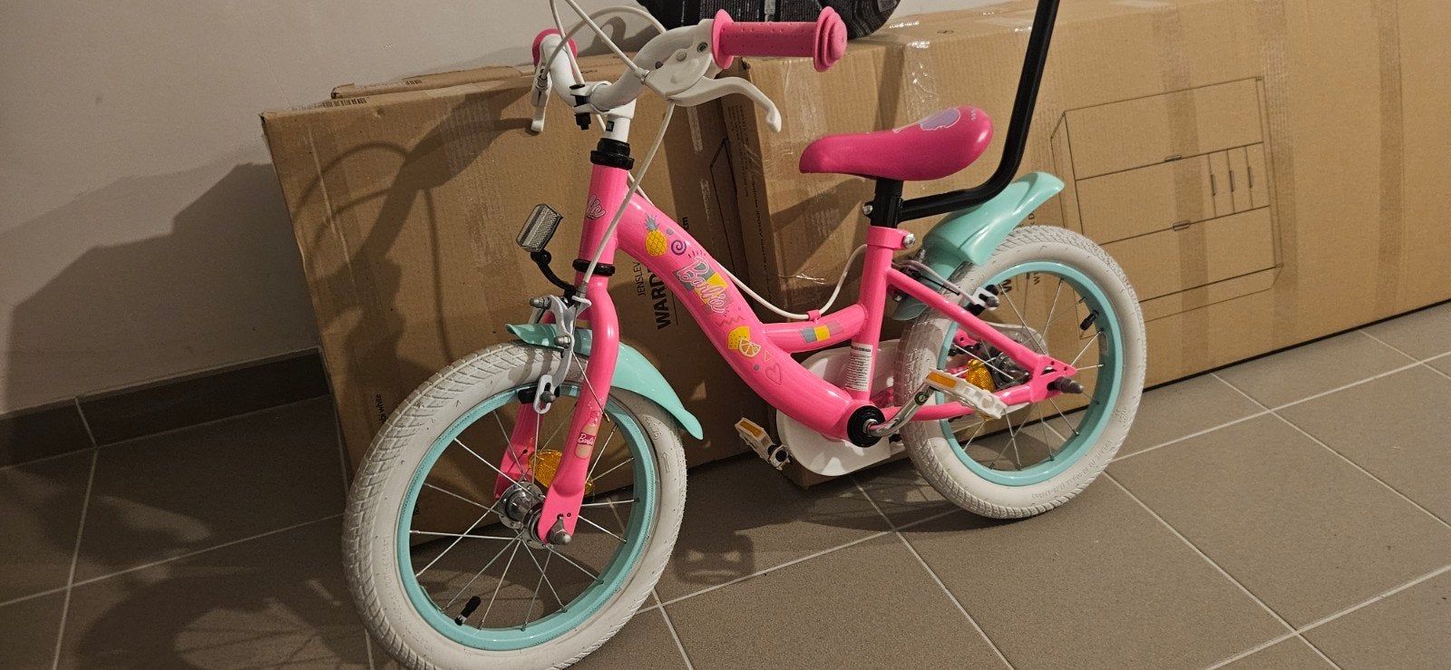 Kinderfiets barbie 14 inch, Ophalen