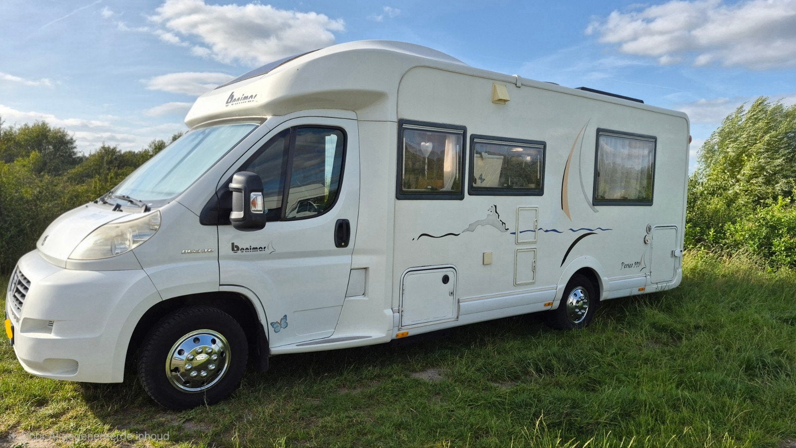 Benimar te koop met Queensbed de Camper staat in Nederland, Réfrigérateur, Toilette à cassette, Fiat, Boîte manuelle