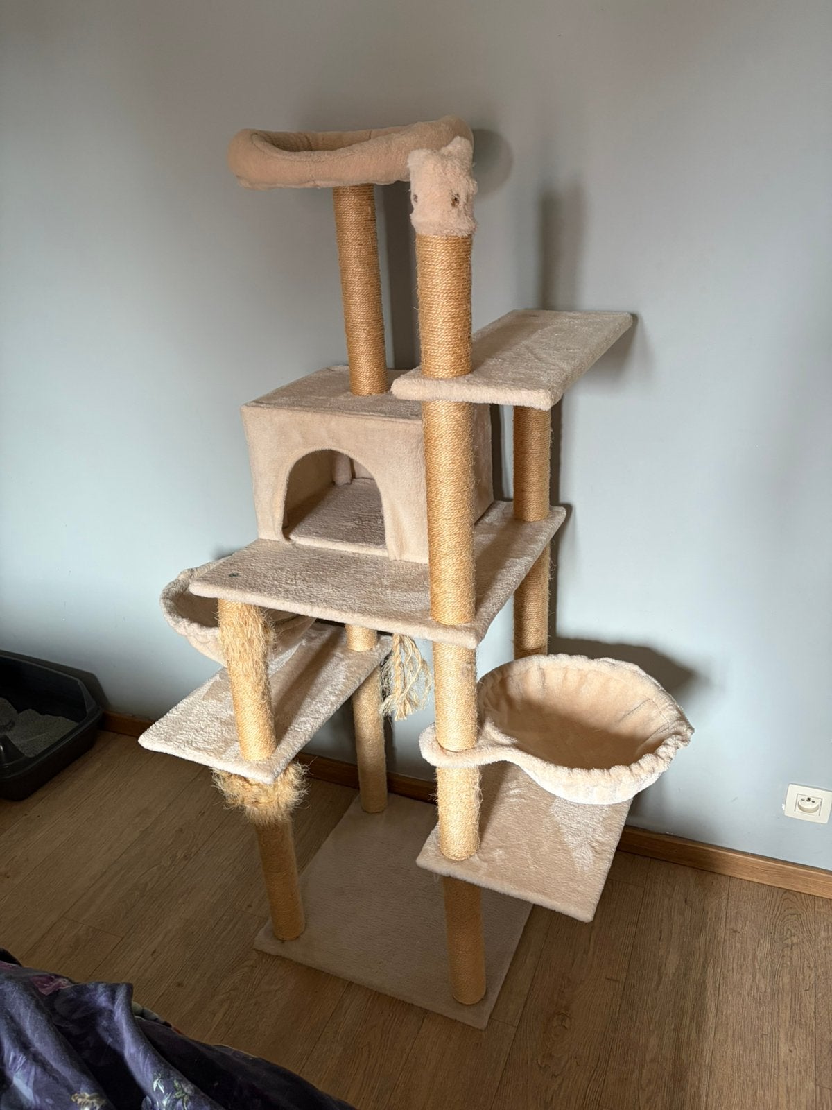 Krabpaal beige, Animaux & Accessoires, Meubles griffoirs pour chats, Enlèvement, Utilisé, Griffoir