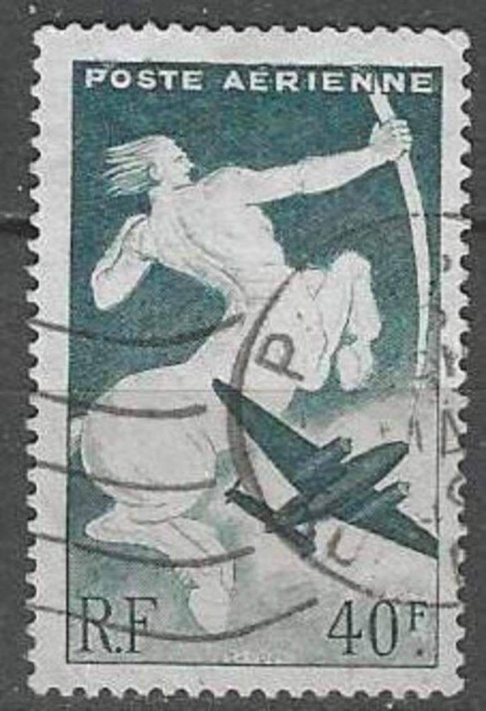 Frankrijk 1946/1947 - Yvert 16PA - Boogschutter (ST), Verzenden, Gestempeld