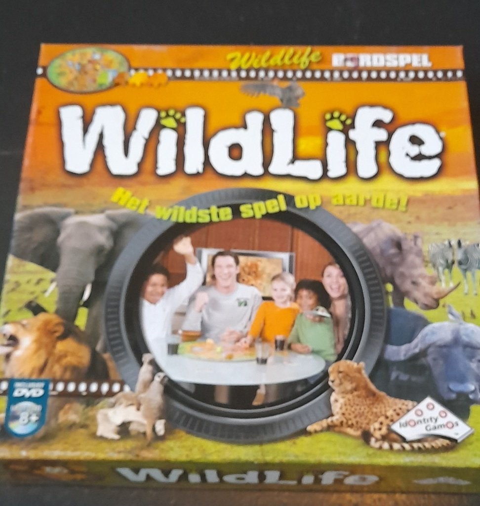 Bordspel Wildlife, Hobby en Vrije tijd, Ophalen of Verzenden, Zo goed als nieuw, Identity Games