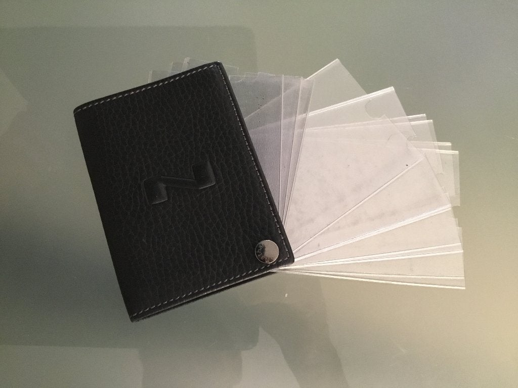 Porte cartes Nathan. En cuir gris, Handtassen en Accessoires, Ophalen of Verzenden, Nieuw, Grijs, Leder