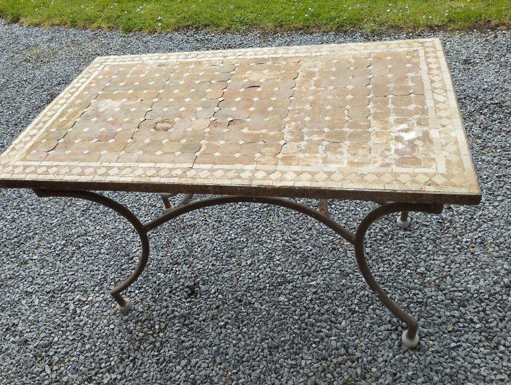 Marokkaanse tafel 120x70, Ophalen, Gebruikt, 100 tot 150 cm, 50 tot 75 cm