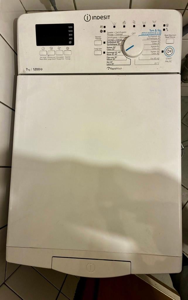 Machine à laver Indesit 7kg – Petit prix – À saisir vite !, Electroménager, 1200 à 1600 tours, 6 à 8 kg, Comme neuf, Enlèvement