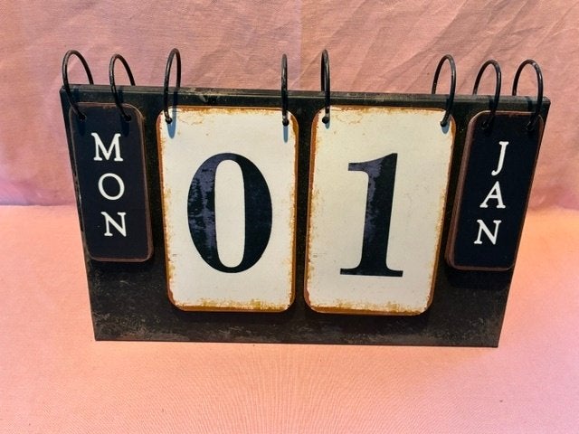 Metalen kalender, Ophalen of Verzenden