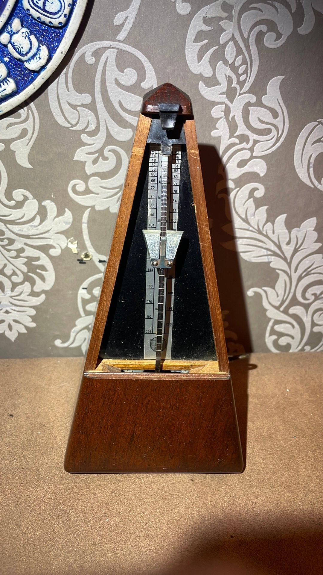 Vintage Maelzel Paquet Metronoom 1815-1846 – Notenhout,, Muziek en Instrumenten, Ophalen of Verzenden, Zo goed als nieuw, Piano