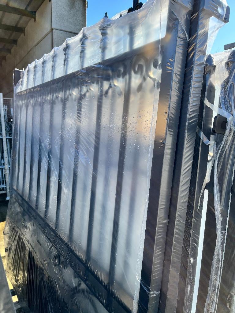 dubbele nieuwe sierpoort met slot, Neuf, 200 cm ou plus, Portail battant, Fer