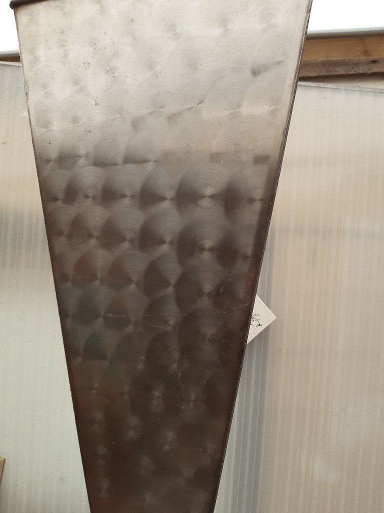 grote rvs plantenbak, design plantenbak, Ophalen, Gebruikt, Metaal, 60 cm of meer