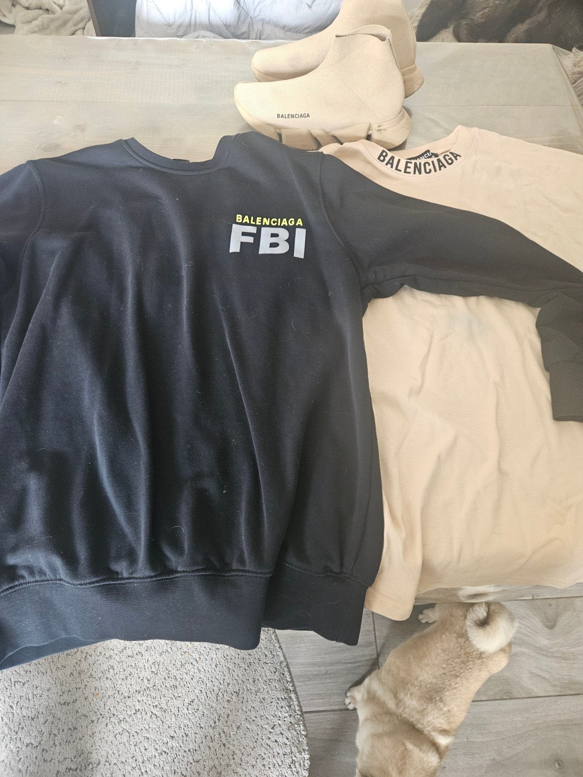 Pakket balenciaga trui t shirt schoenen maat42, Kleding | Heren, Truien en Vesten, Ophalen