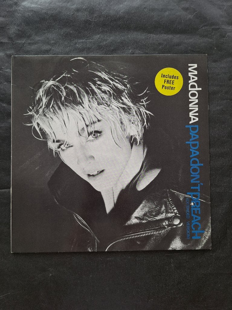 MADONNA "Papa Don't Preach" maxi LP singel (1986) IZGS, LP, Verzenden, Zo goed als nieuw, Poprock