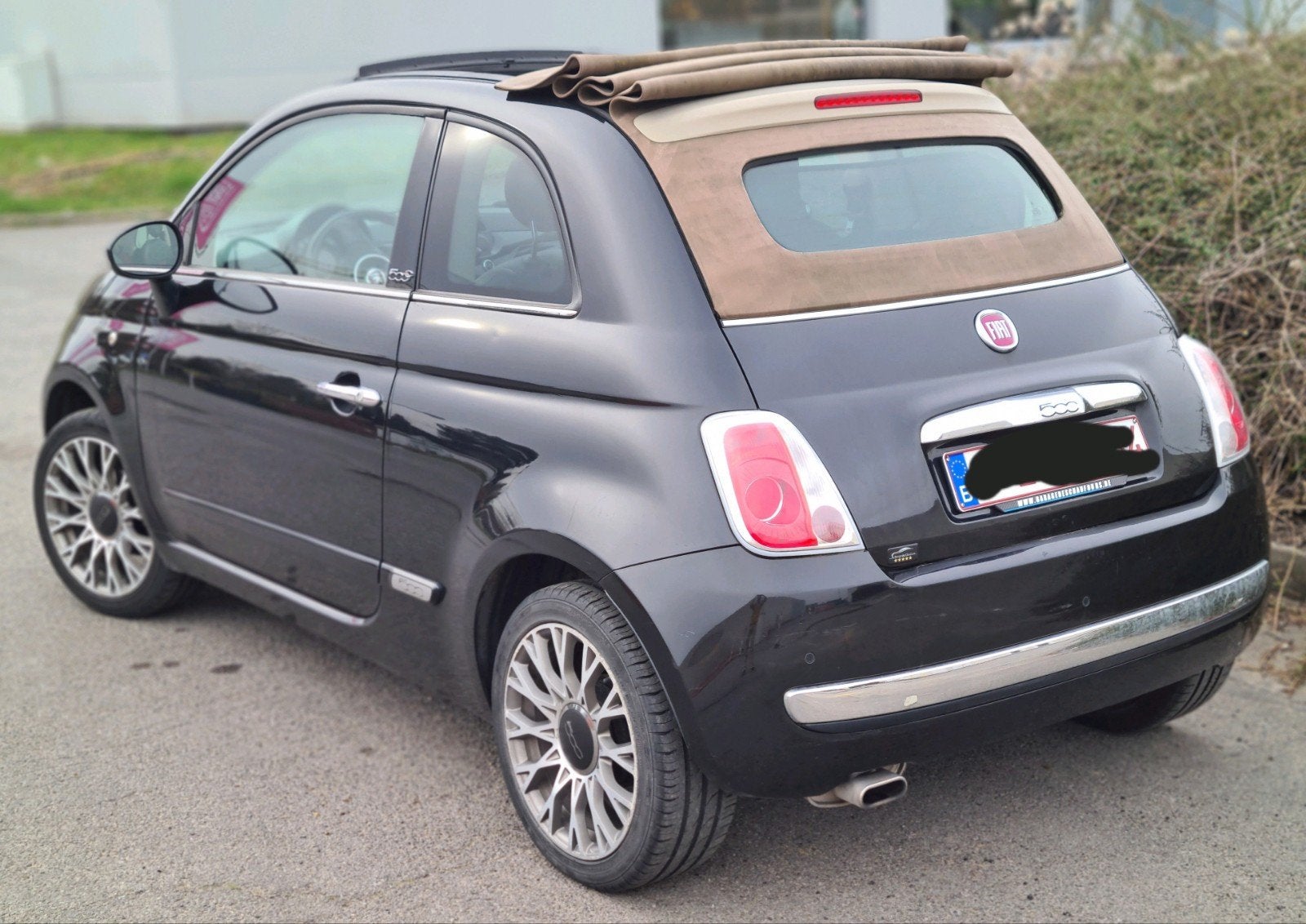 Fiat 500 cabrio 12benz 2014.170mkm cuir rouge 4700€, Autos, Cuir, Achat, Euro 6, Cabriolet