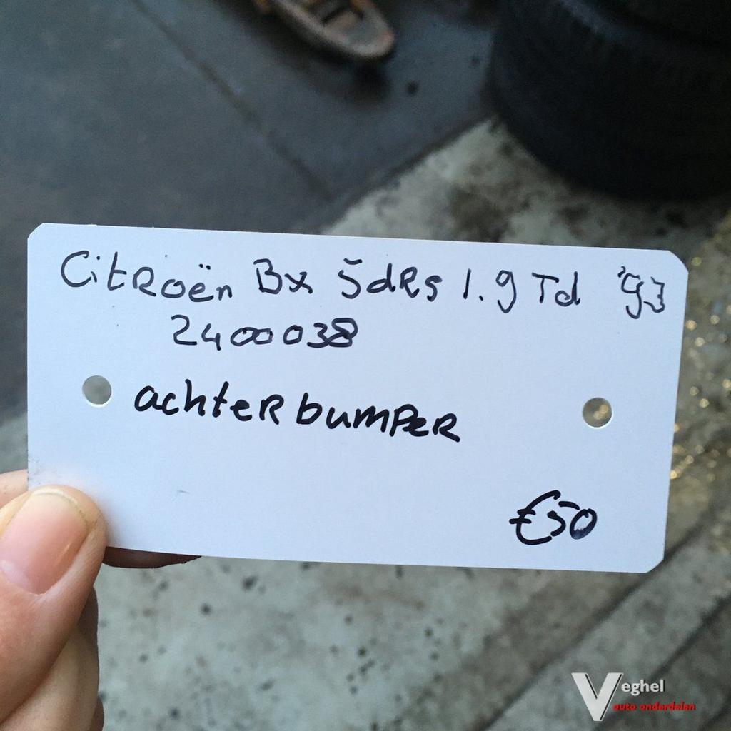 Citroen BX 1.9 TD 1993 Wagennr 2400038  Achterbumper, Auto-onderdelen, Ophalen, Gebruikt, -, -